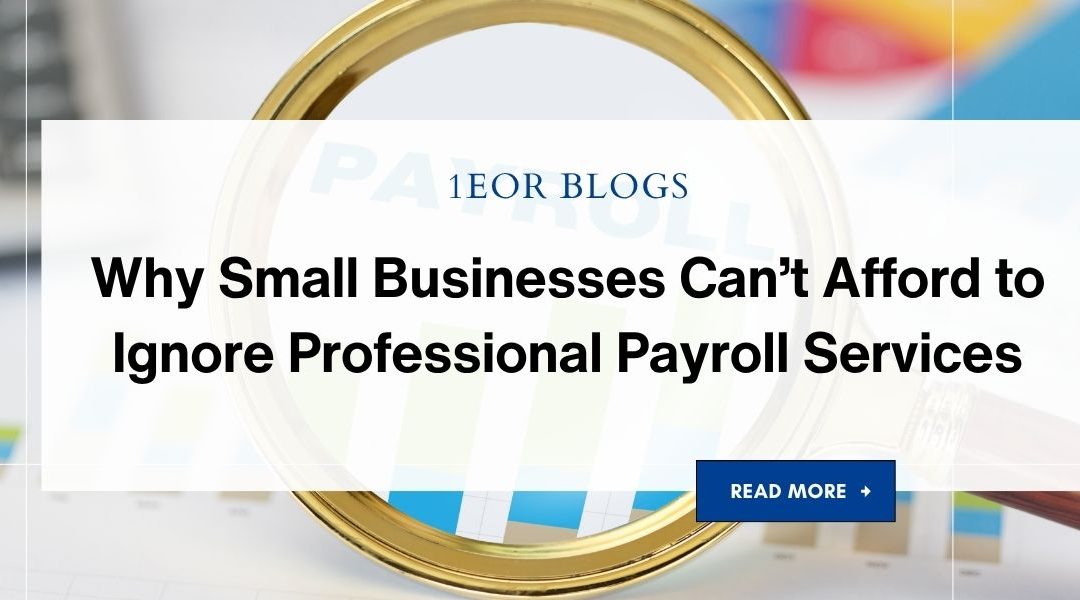 Why Small Businesses Can’t Afford to Ignore Professional Payroll Services